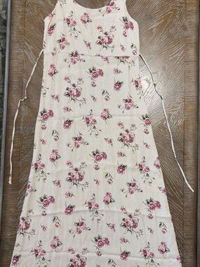 Vintage handmade 90s/Y2K sleeveless floral dress